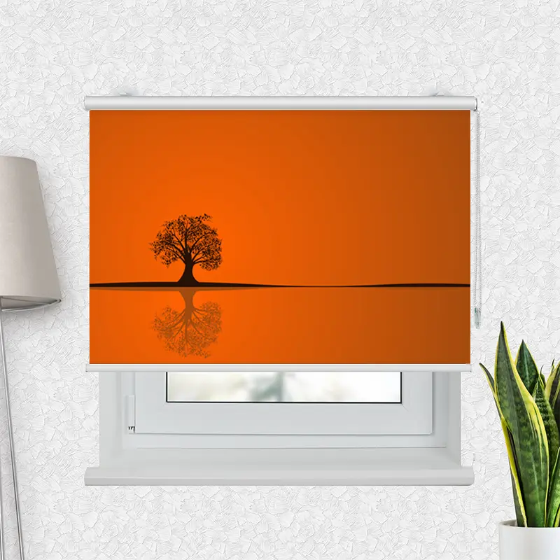 Motivrollo "Baum Im Herbst" | Bis B 430 x H 440 cm