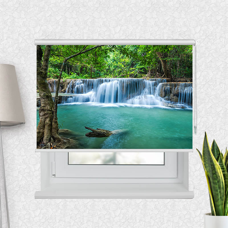 Fotorollo Wasserfall im Wald