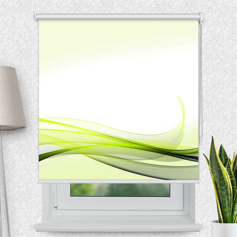 Fotorollo Abstrakt Gruene Wellen