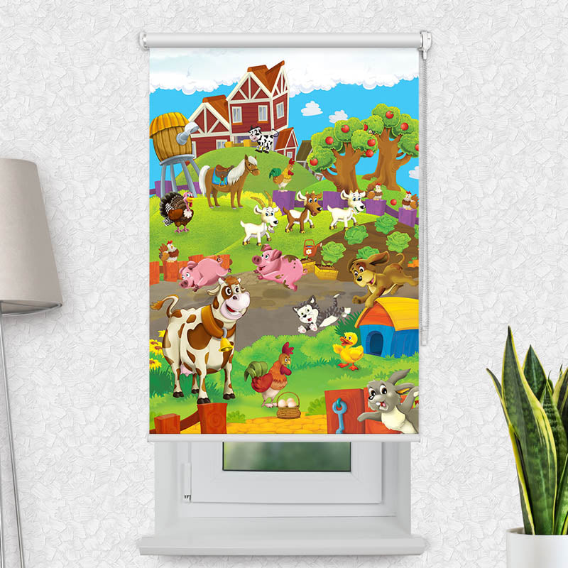 Fotorollo Bauernhof Tiere