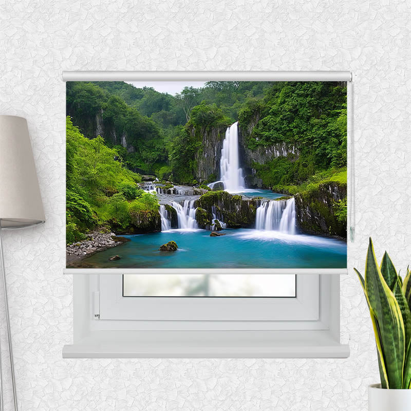 Fotorollo Wasserfall im Wald