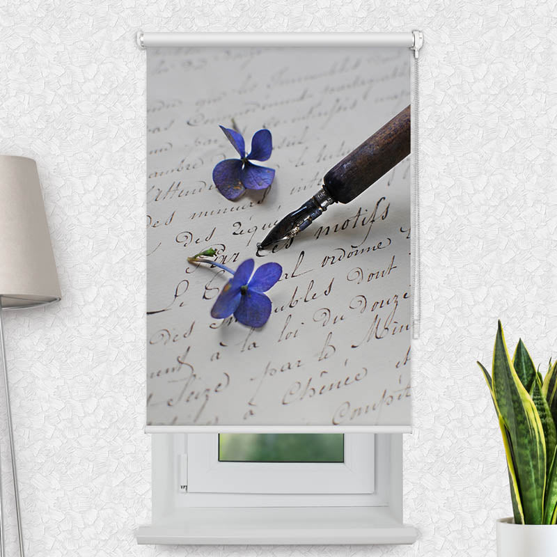 Fotorollo Hortensien Brief Fueller Vintage