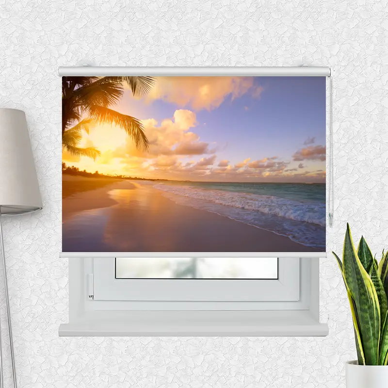 Fotorollo Sonnenuntergang Meer