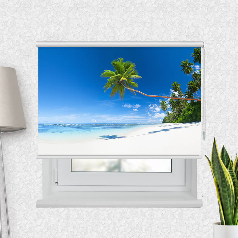 Fotorollo Traumstrand mit Palmen