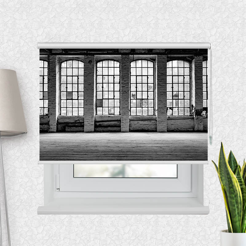 Fotorollo Alte Fabrikfenster