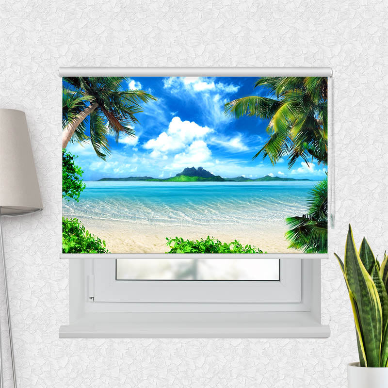 Fotorollo Palmen Insel Meer