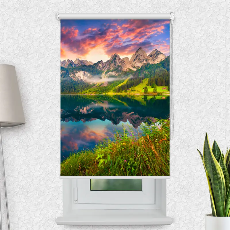 Fotorollo Gosausee Berglandschaft