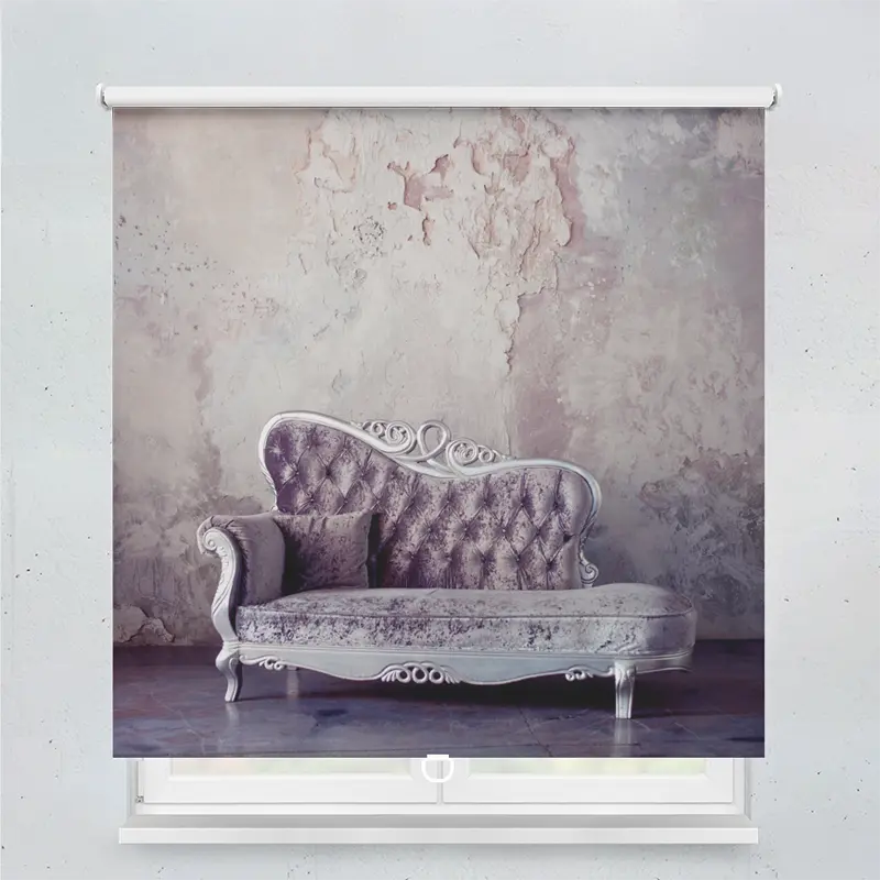 Spring Rollo Motiv Sofa Grunge Wand Shabby