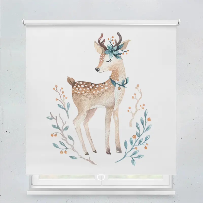 Spring Rollo Motiv Rehkitz Gemalt