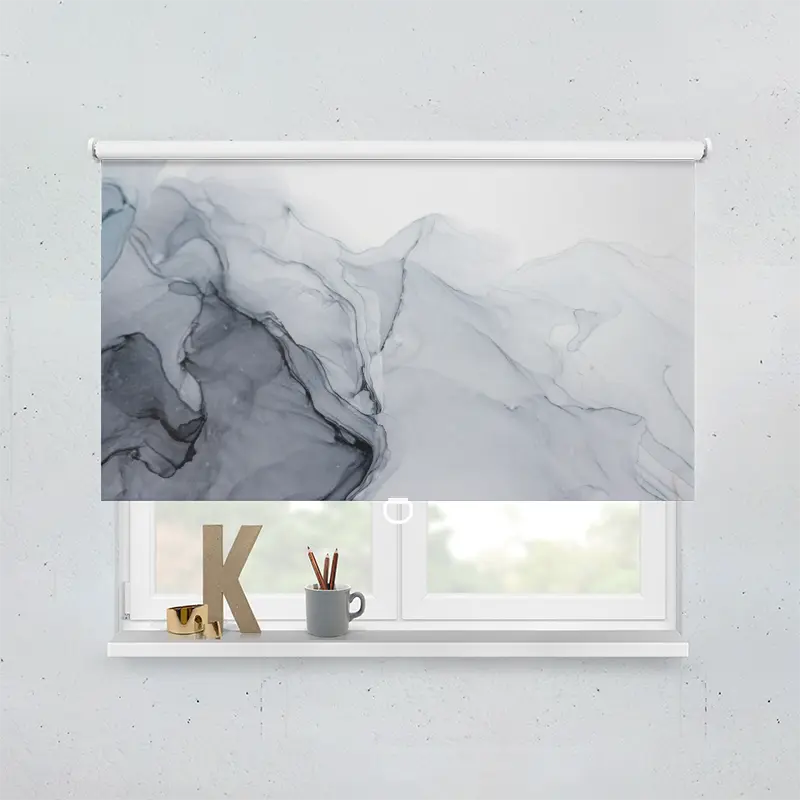 Spring Rollo Motiv Oel Gemaelde Abstrakt Grau