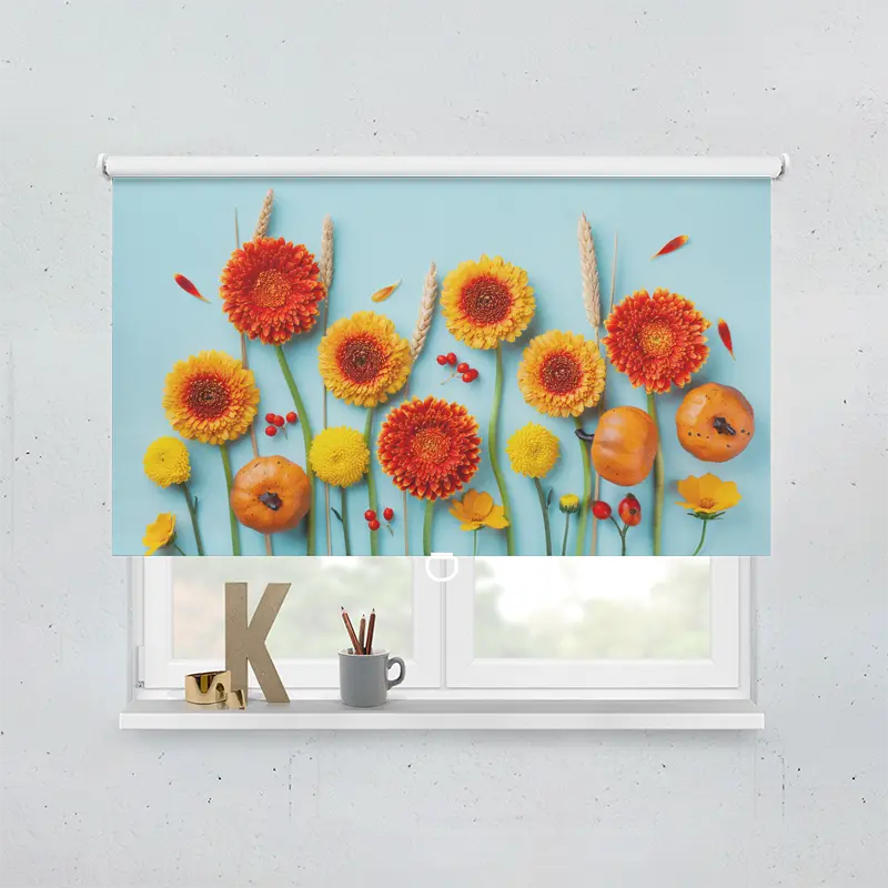 Spring Rollo Motiv Blumen Herbst