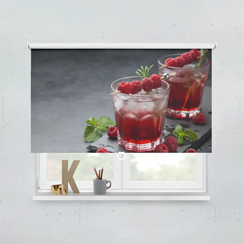 Spring Rollo Motiv Himbeer Cocktail