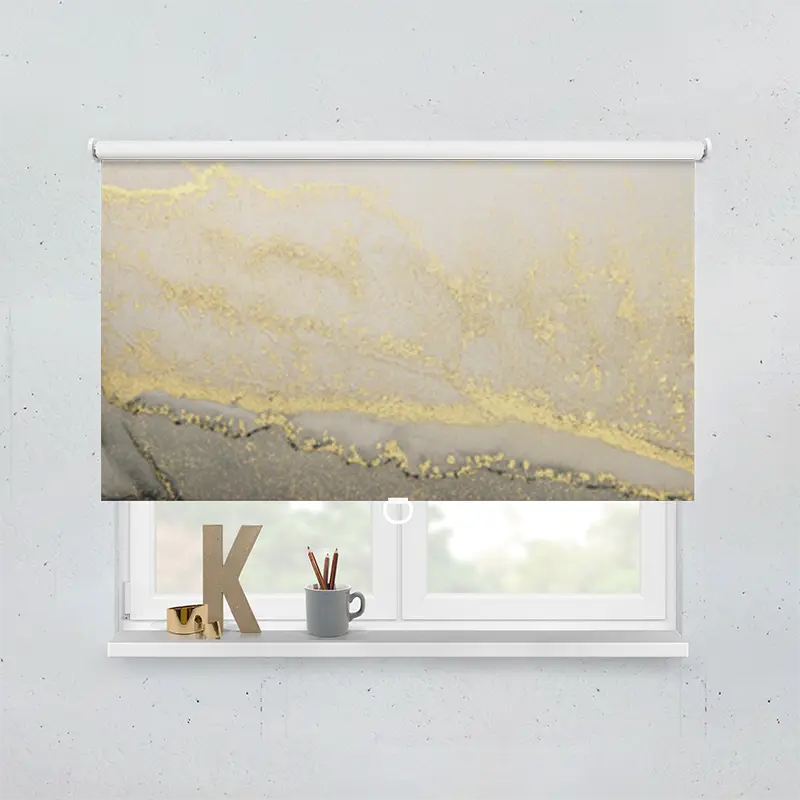 Spring Rollo Motiv Weiss Gold Marmor