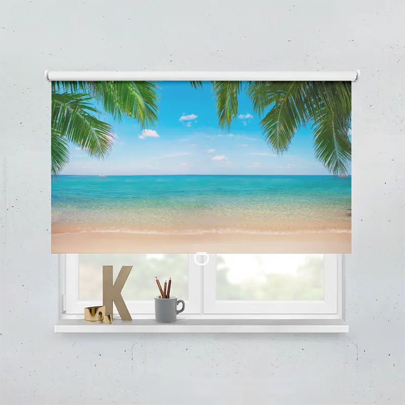 Spring Rollo Motiv Palmenblaette Meer