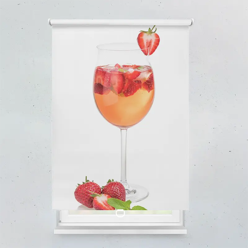 Spring Rollo Motiv Erdbeer Prosecco