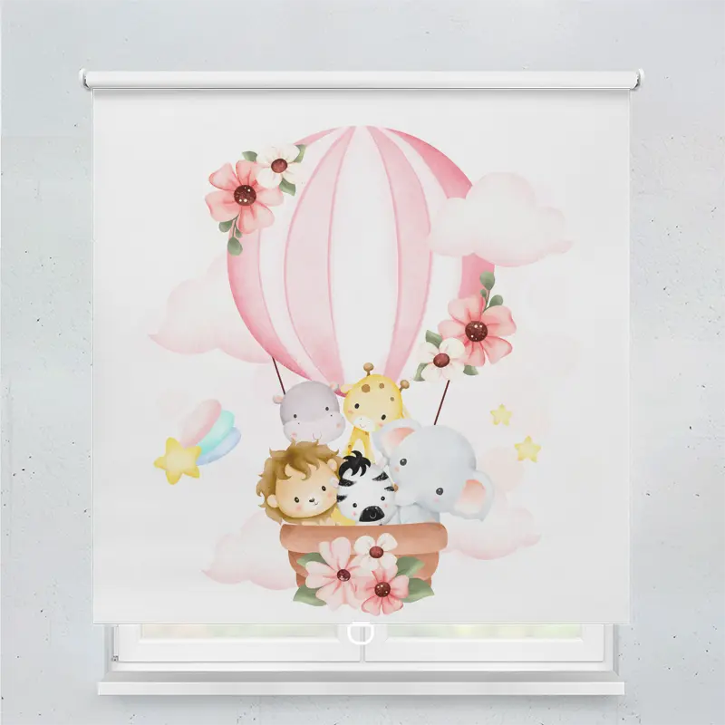 Spring Rollo Motiv Tierkinder Heissluftballon