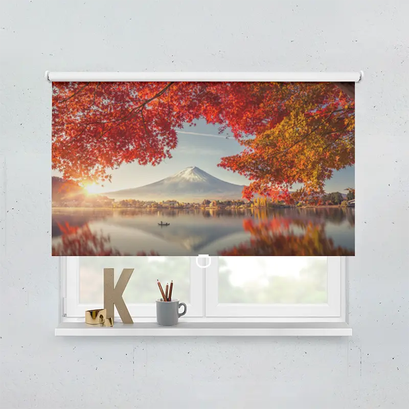 Spring Rollo Motiv Herbstsee Kawaguchiko