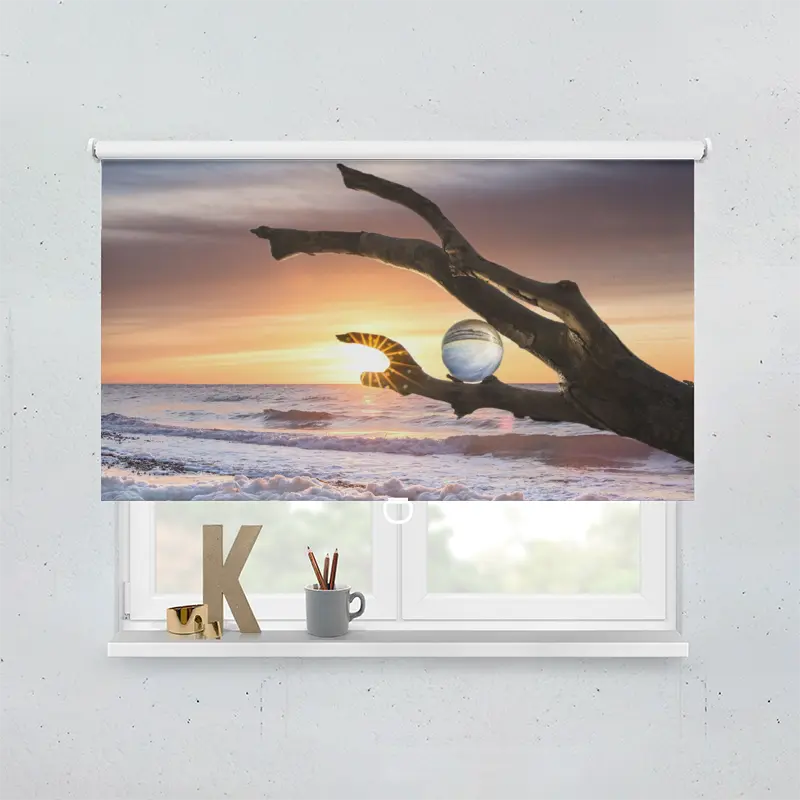 Spring Rollo Motiv Strand Sonnenaufgang Romantisch