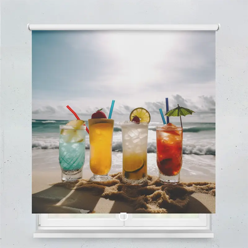 Spring Rollo Motiv Cocktails Am Strand