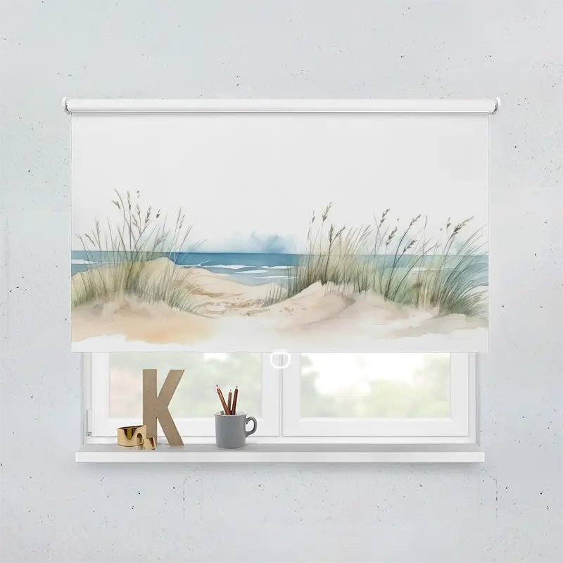 Spring Rollo Motiv Strand Seegras Kueste Aquarell