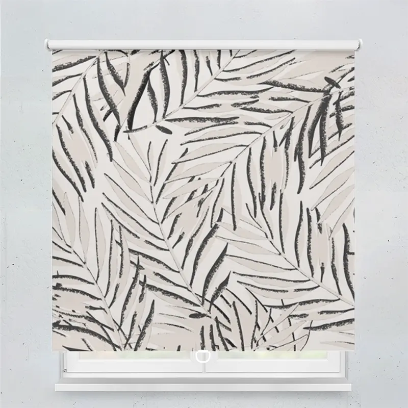 Spring Rollo Motiv Grunge Tropical Leaves