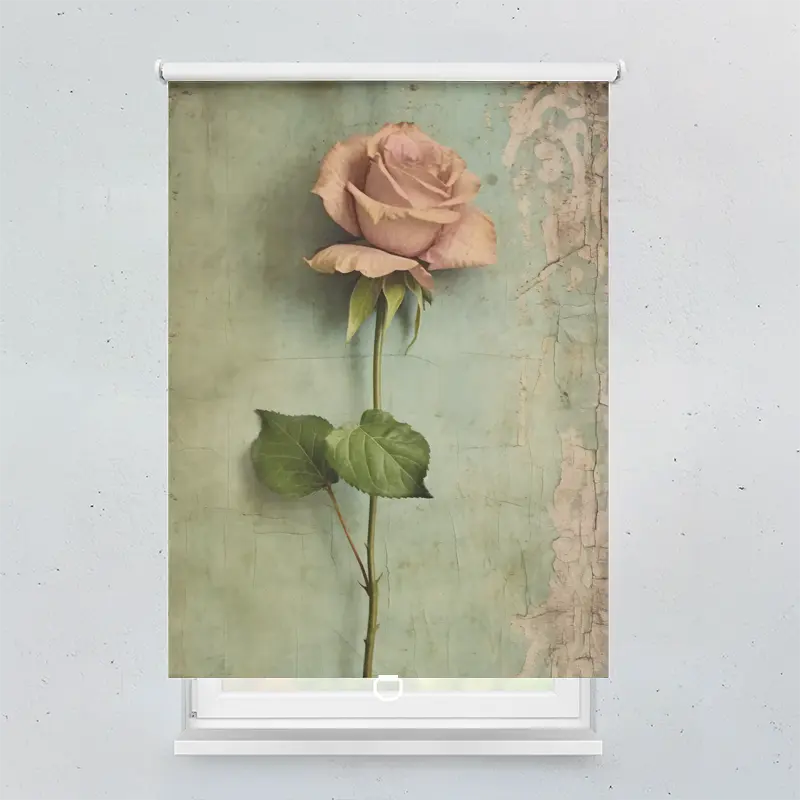 Spring Rollo Motiv Rose Old Paper