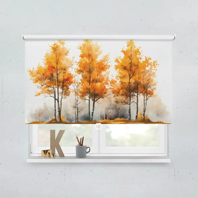 Spring Rollo Motiv Herbst Aquarell