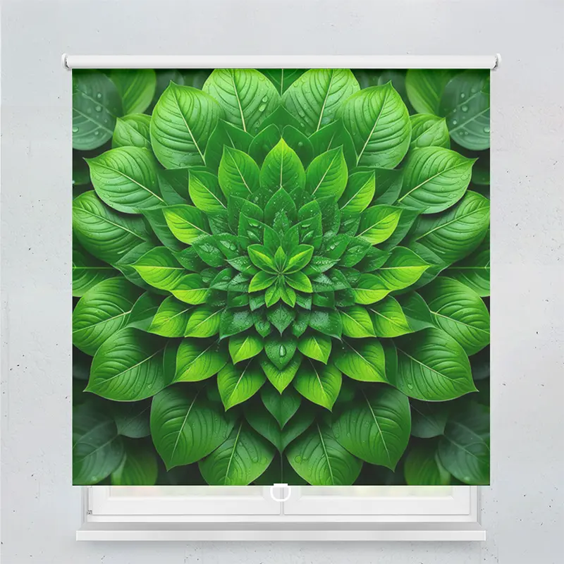 Spring Rollo Motiv Frische Gruene Blaetter