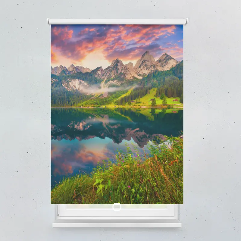 Spring Rollo Motiv Gosausee Berglandschaft