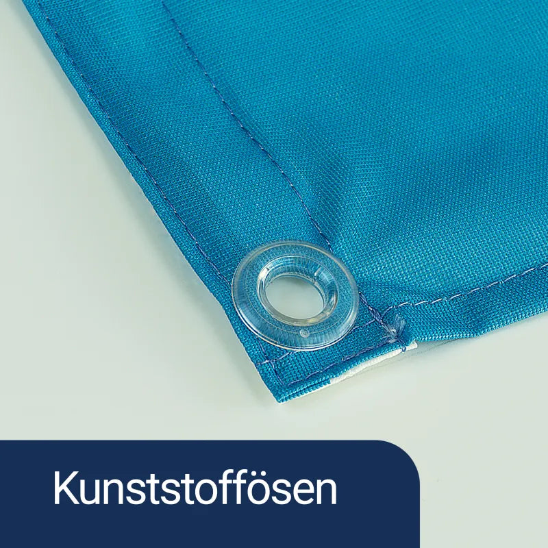 bedruckter Stoff mit Kunstsstoffösen