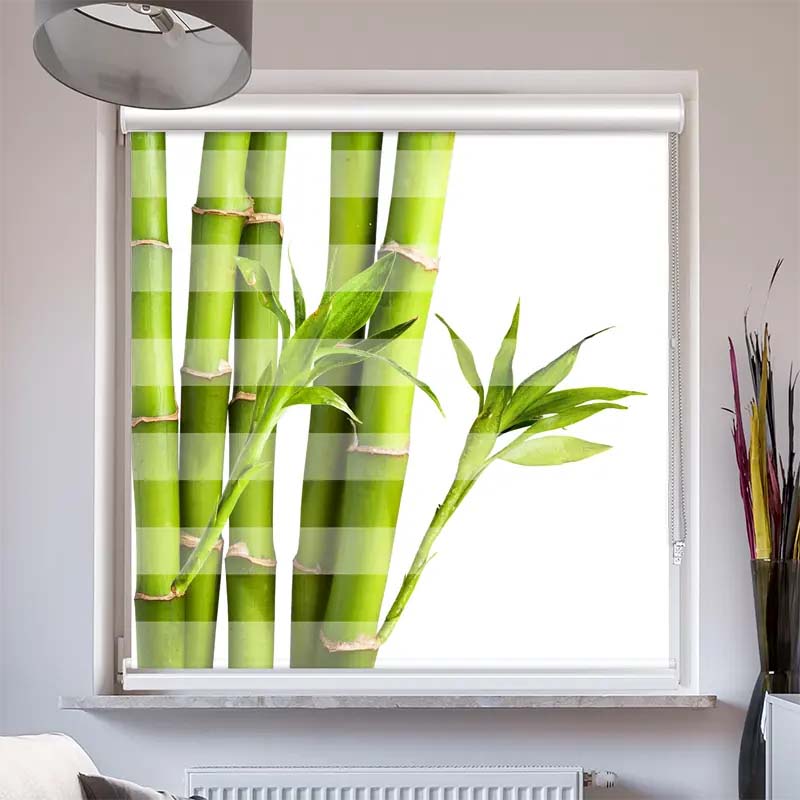 Doppelrollo mit Kassette Bambus