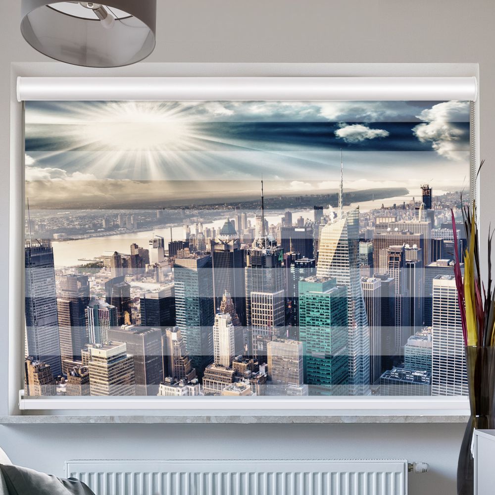 Doppelrollo mit Kassette Skyline Manhattan