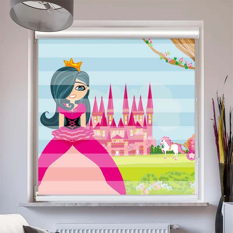 Doppelrollo mit Kassette Prinzessin Vor dem Schloss