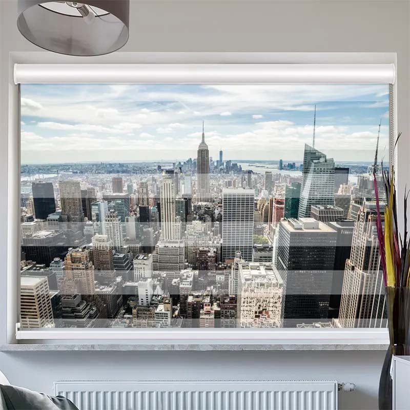 Doppelrollo mit Kassette Manhattan Skyline