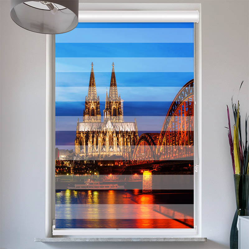 Doppelrollo mit Kassette Koelner Dom