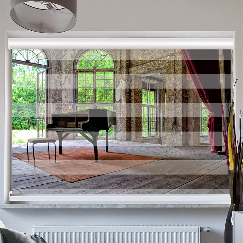 Doppelrollo mit Kassette Lost Place Verlassene Heilstaette