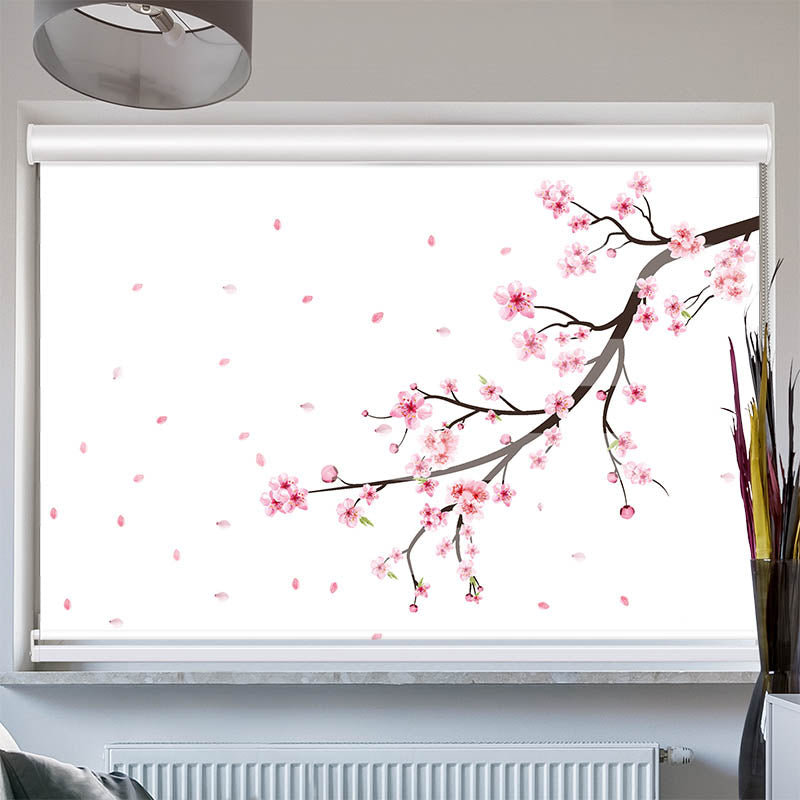 Doppelrollo mit Kassette Kirschblueten