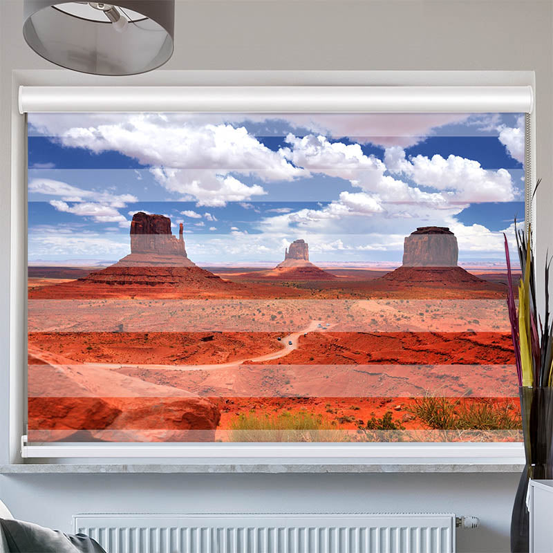 Doppelrollo mit Kassette Monument Valley