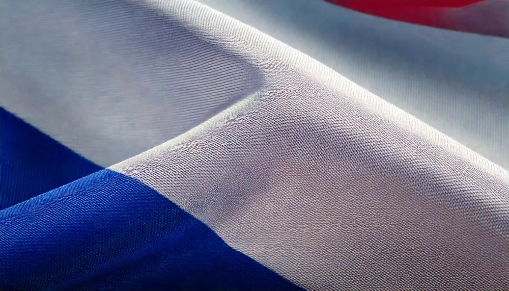 Fahnenstoff Nahaufnahme