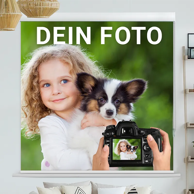 Kassettenrollo mit eigenem Foto