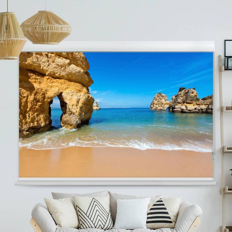 Kassettenrollo Motiv Algarve Portugal Lagos