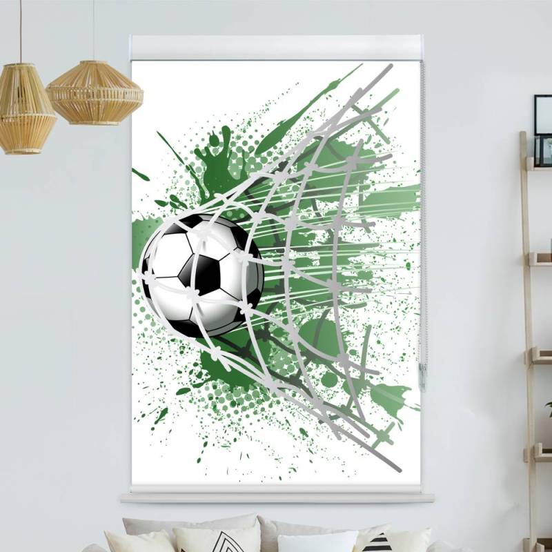 Kassettenrollo Motiv Fussball