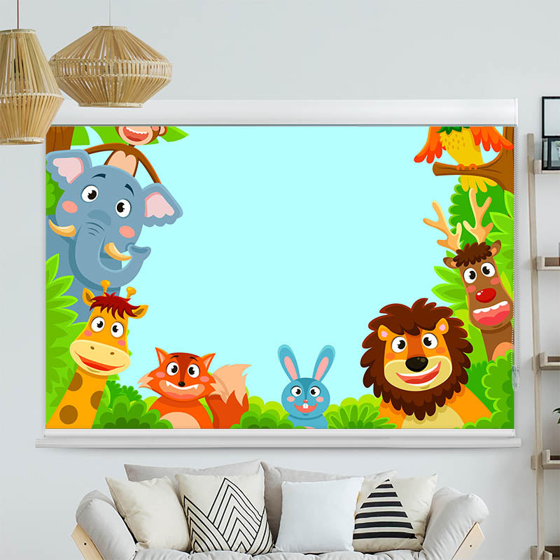 Kassettenrollo Motiv 'Wilde Tiere'