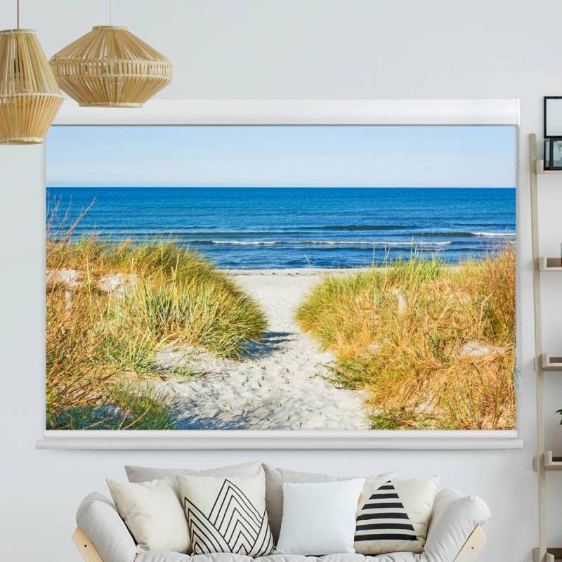 Kassettenrollo Motiv Duene Meer Ostsee