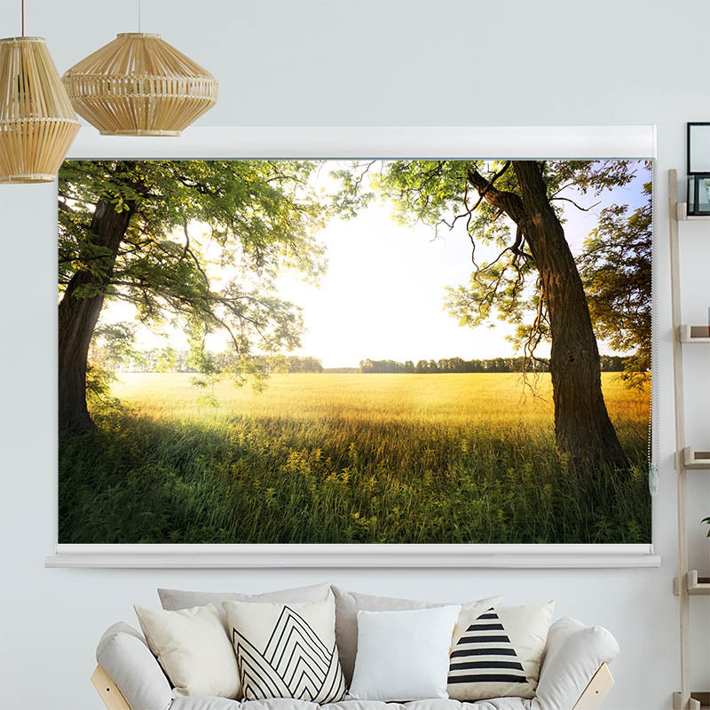 Kassettenrollo Motiv 'Leuchtturm Meer'