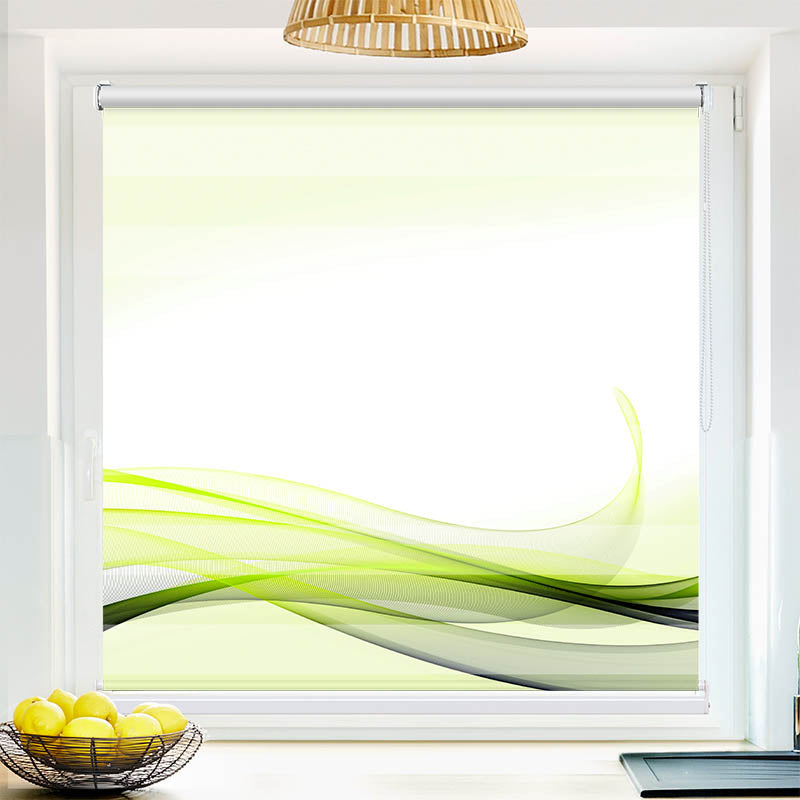 Fotorollo Abstrakt Gruene Wellen