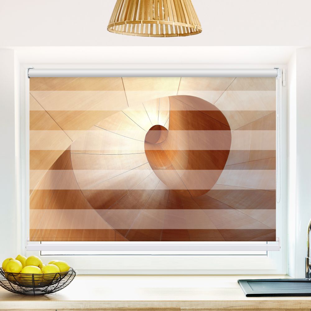 Klemm Doppelrollo "Moderne Architektur" - ohne Bohren - Klemmfix - bis 150 cm Breite - Duo Rollo Fotodruck - La-Melle
