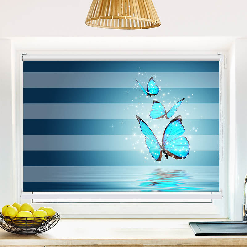 Fotorollo Blaue Schmetterlinge