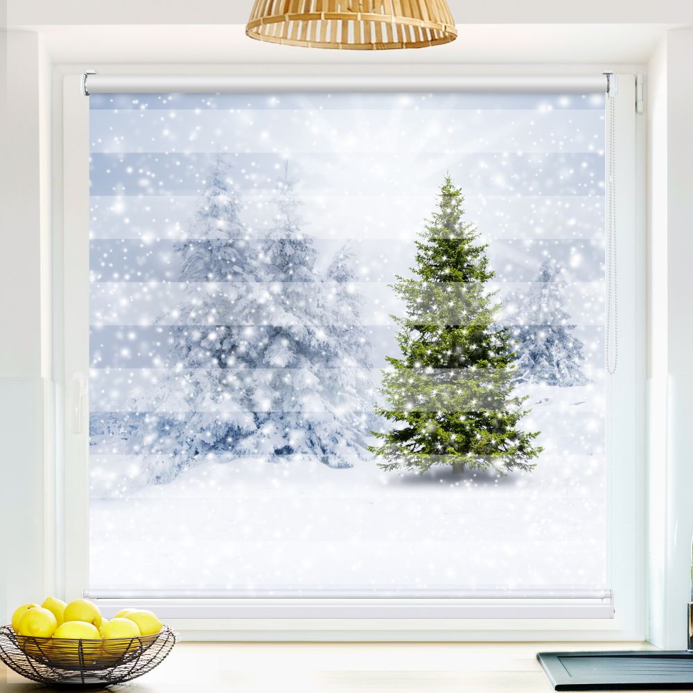 Fotorollo Tannenbaum Winter