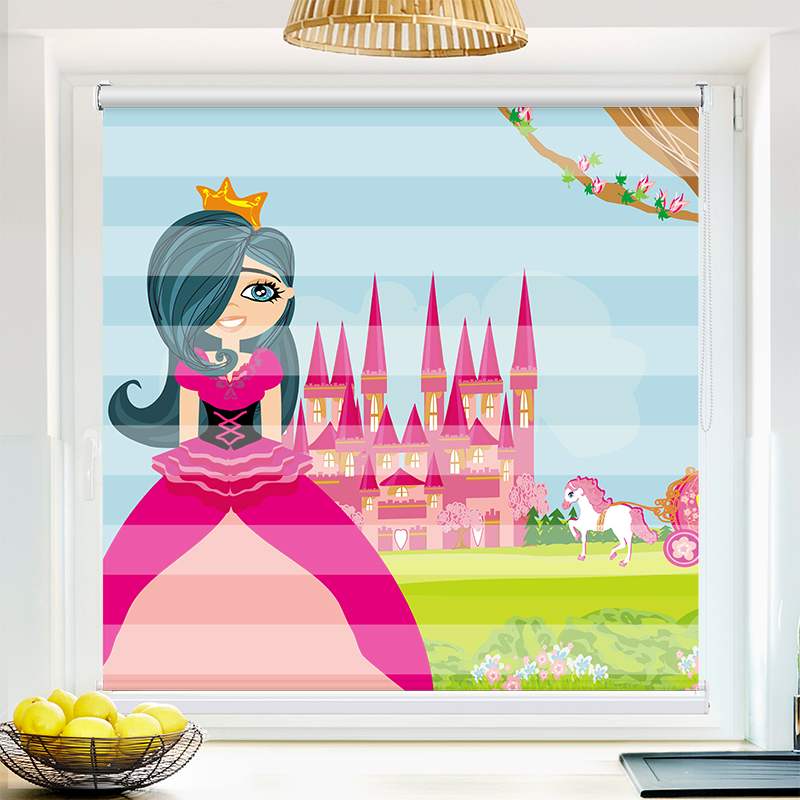 Klemmfix Doppelrollo "Prinzessin Vor dem Schloss" | Klemm Doppelrollo
